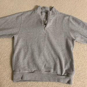 L L Bean Gray Sweater with Pockets